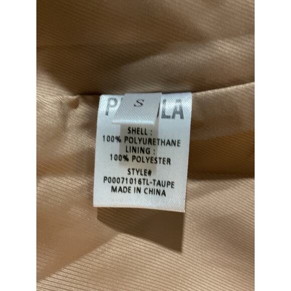 Pistola 'Romina' Brown Polyurethane Belted Blazer Dress  Size S - Picture 5 of 5